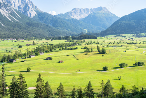Zugspitze massif in Bavaria, Germany