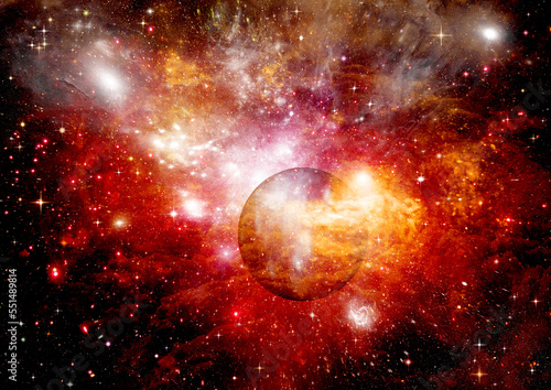 Obraz na płótnie galaxy in a free space. 3D rendering w salonie