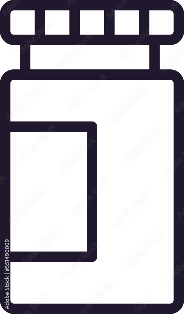 Health symbol. Vector sign for web sites, adverts, UI, internet shops and stores. Editable stroke. Vector line icon of jar of pills Health symbol. Vector sign for web sites, adverts, UI, internet shops and stores. Editable stroke. Vector line icon of jar of pills