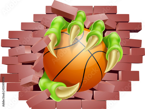 Basketball Ball Claw Breaki...