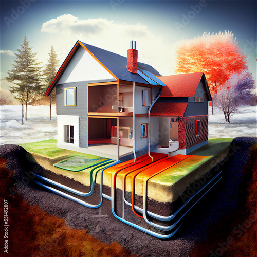 Geothermal home warming