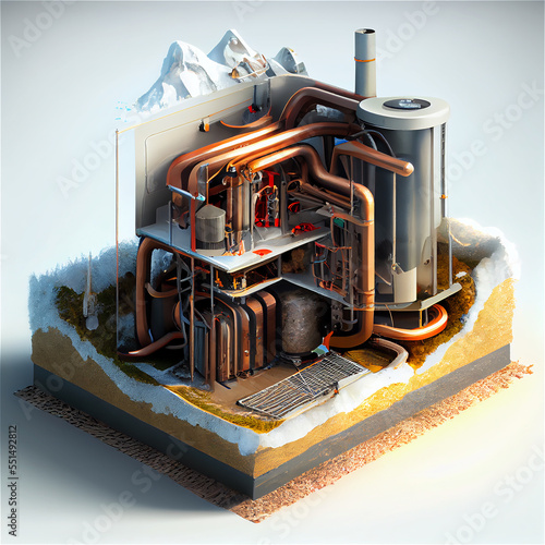 Geothermal home warming