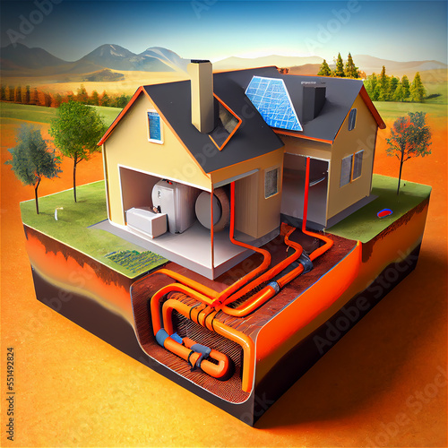 Geothermal home warming