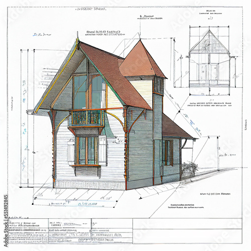 Vintage house architecture ...