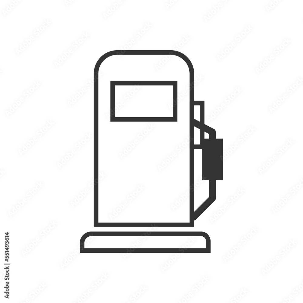 Fuel icon. Gas station line vector ilustration. Fuel icon. Gas station line vector ilustration.