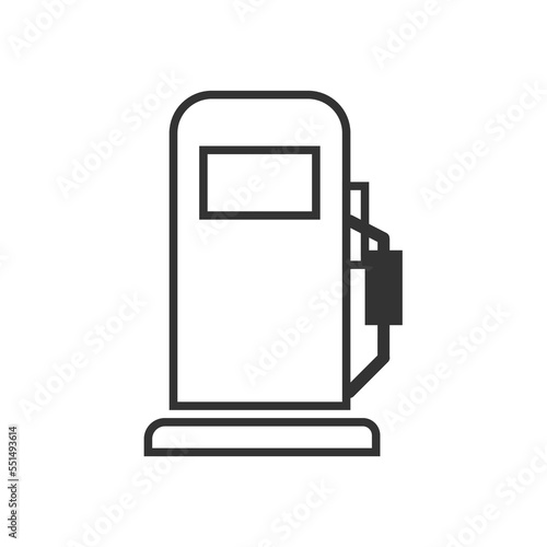 Fuel icon. Gas station line vector ilustration.