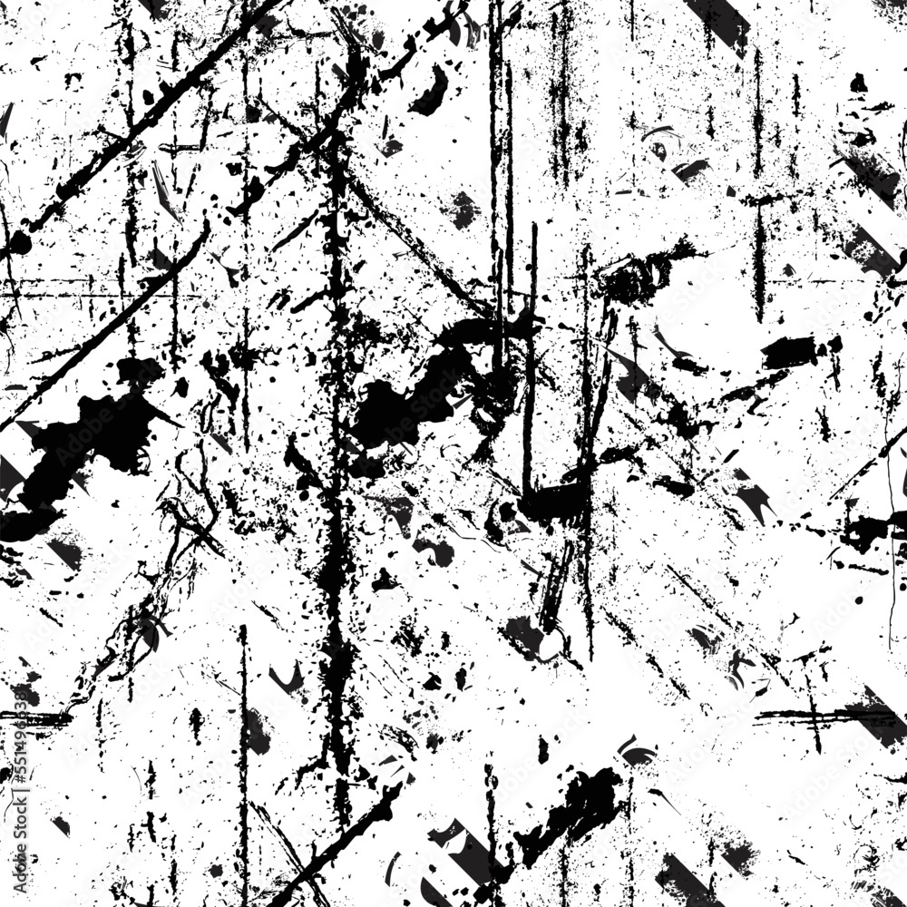 Obraz premium Vector Seamless Pattern. Seamless Texture with Grunge Elements. 