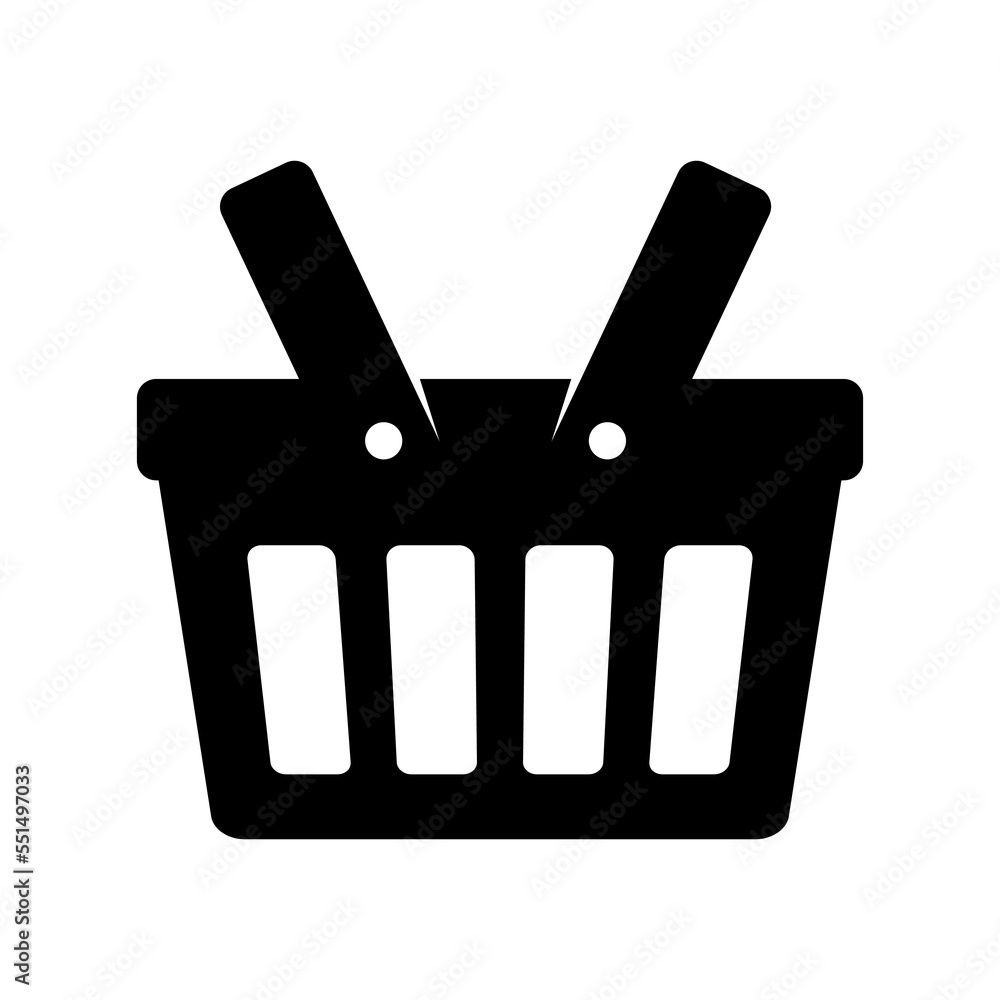 Shopping basket icon - vector illustration Shopping basket icon - vector illustration