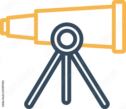 Telescope Vector Icon

