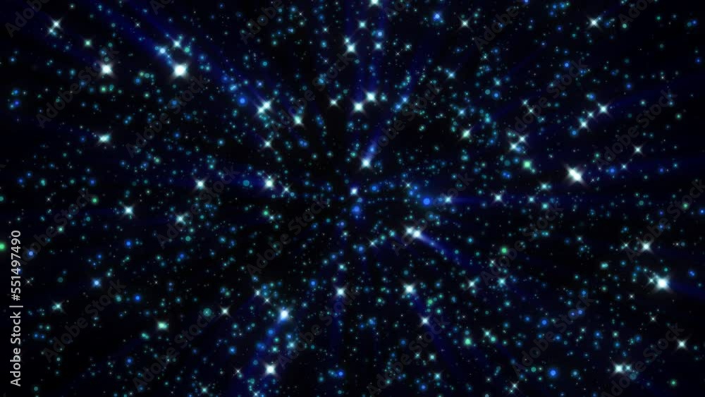 Abstract background of bright blue glowing shiny bright dots of stars and beautiful festive space moving circles. Video in high quality 4k, motion design Abstract background of bright blue glowing shiny bright dots of stars and beautiful festive space moving circles. Video in high quality 4k, motion design