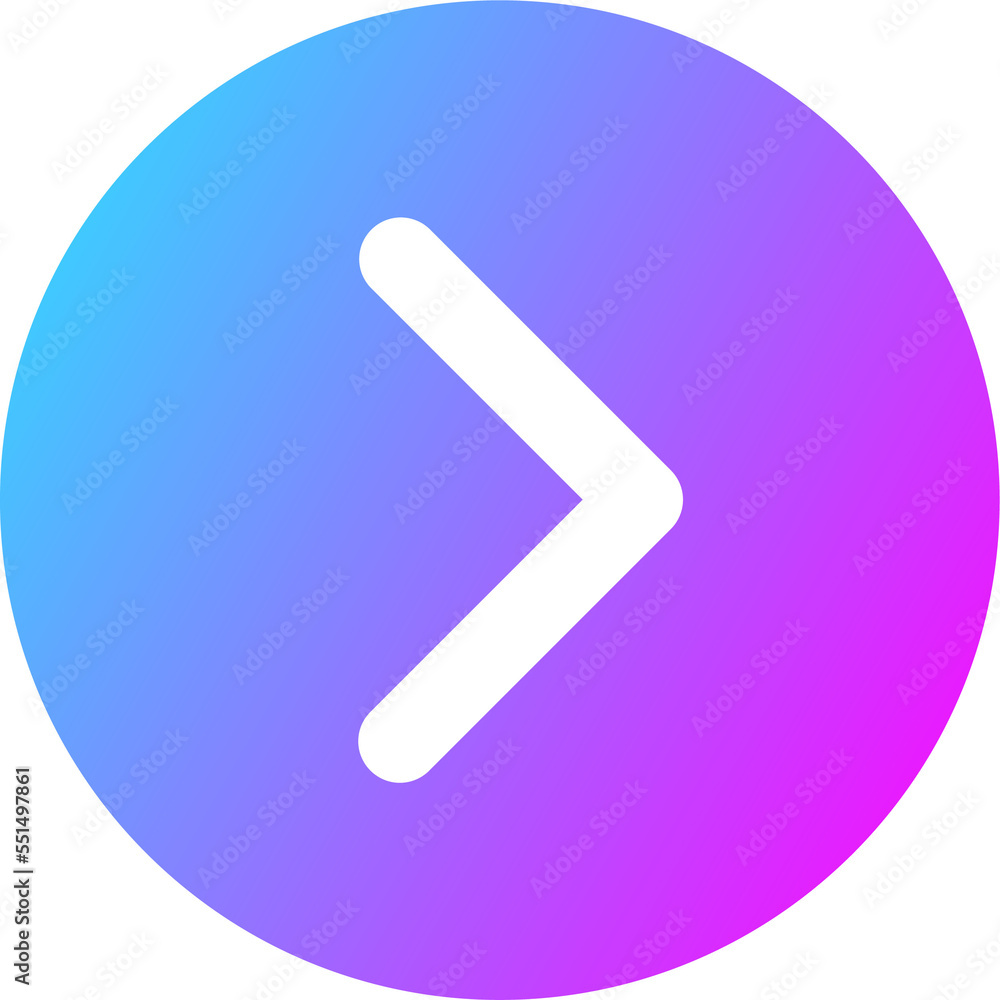 Right arrow direction solid icon in gradient colors. Interface signs illustration. Right arrow direction solid icon in gradient colors. Interface signs illustration.