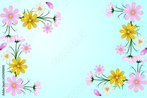 Abstract seamless beautiful floral leaves pattern flat background