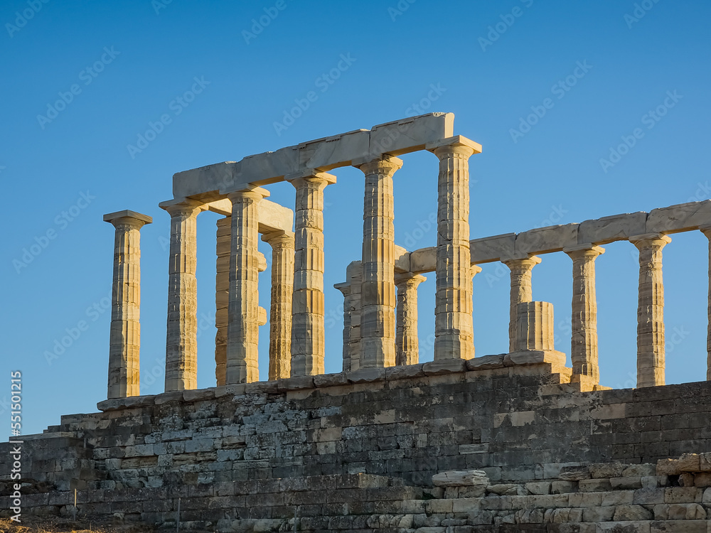 Fototapeta premium Columns of Temple of Poseidon