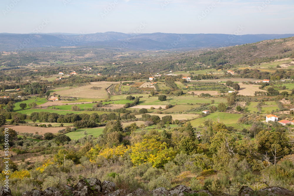 Landscape View in Linhares da Beira; Portugal