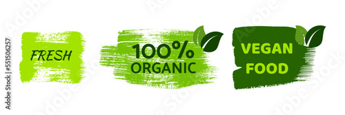 Green natural bio labels