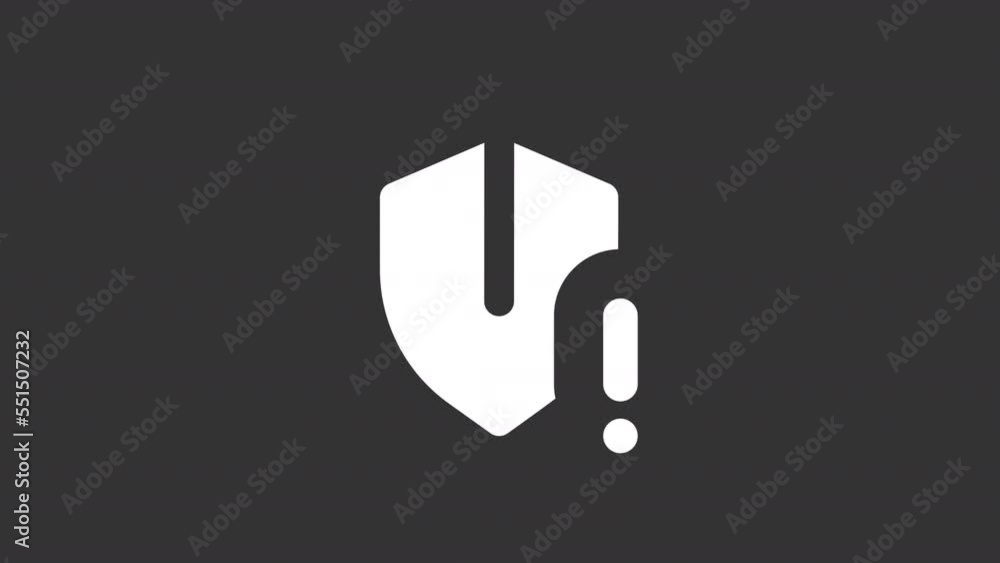 Animated failure white line ui icon. Software problem. Seamless loop HD video with alpha channel on transparent background. Isolated user interface symbol motion graphic design for night mode Animated failure white line ui icon. Software problem. Seamless loop HD video with alpha channel on transparent background. Isolated user interface symbol motion graphic design for night mode