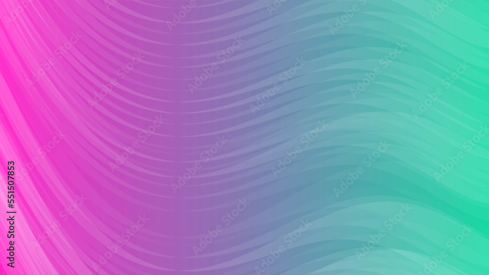 Fototapeta premium Modern colorful gradient background with wave lines