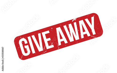 Give Away Rubber Stamp Seal Vector