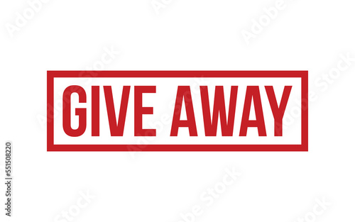 Give Away Rubber Stamp Seal Vector