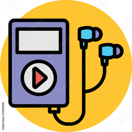 Audio Music Device Vector Icon
