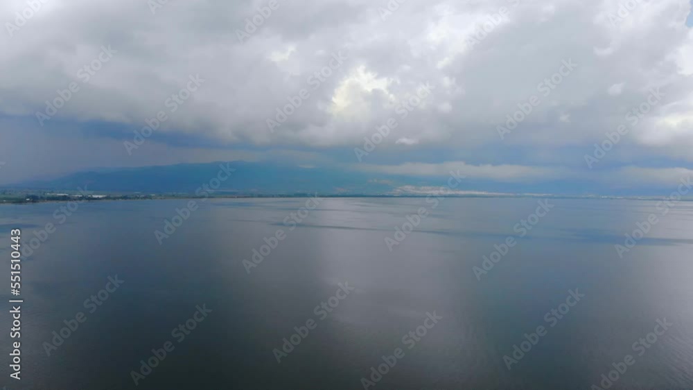 Iznik lake drone general view video Turkey Iznik lake drone general view video Turkey