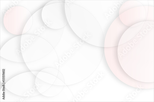 abstract modern background with white and pink circles