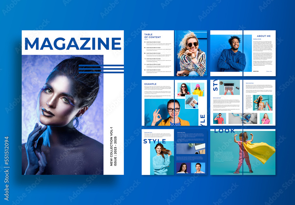 Magazine Stock Template Adobe Stock Magazine Stock Template Adobe Stock
