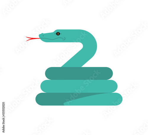 Snake coiled isolated. serpent icon sign. Vector illustration