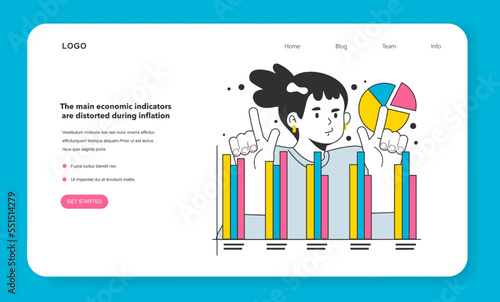 The main economic indicators are distorted during inflation web banner