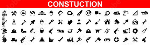 Construction icon set