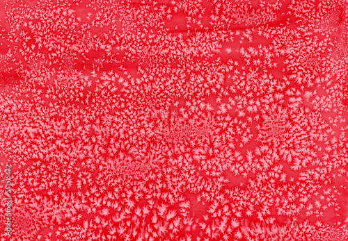 Red christmas background abstract handpainted watercolor and salt flakes 