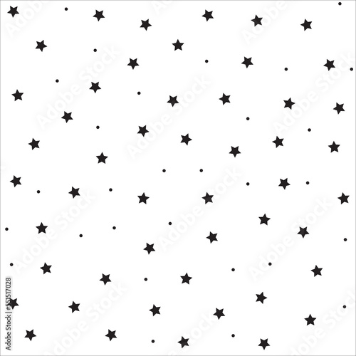 Star patterns. Seamless vector stars background. Cute Christmas and holidays ornament 