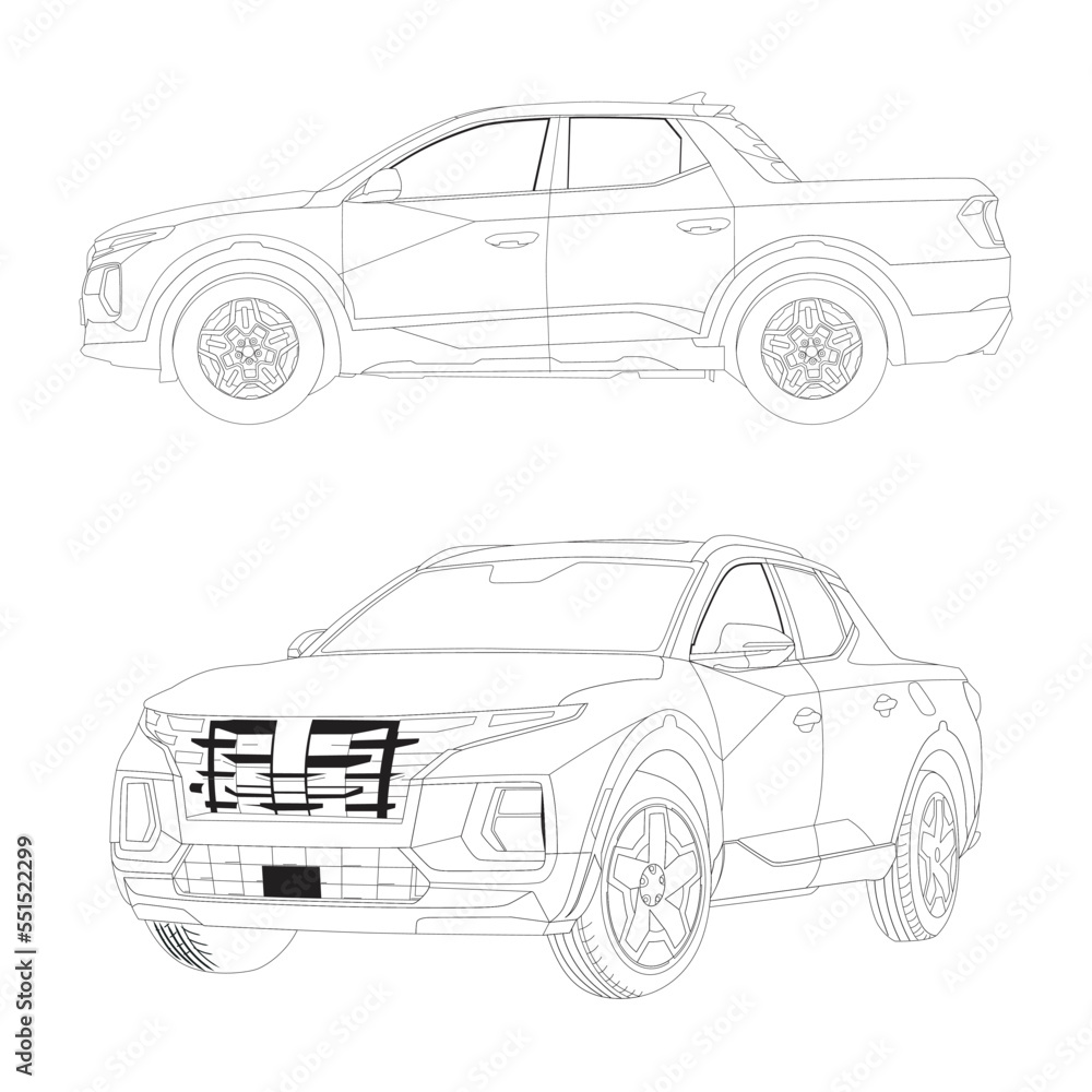Vector sport car illustration