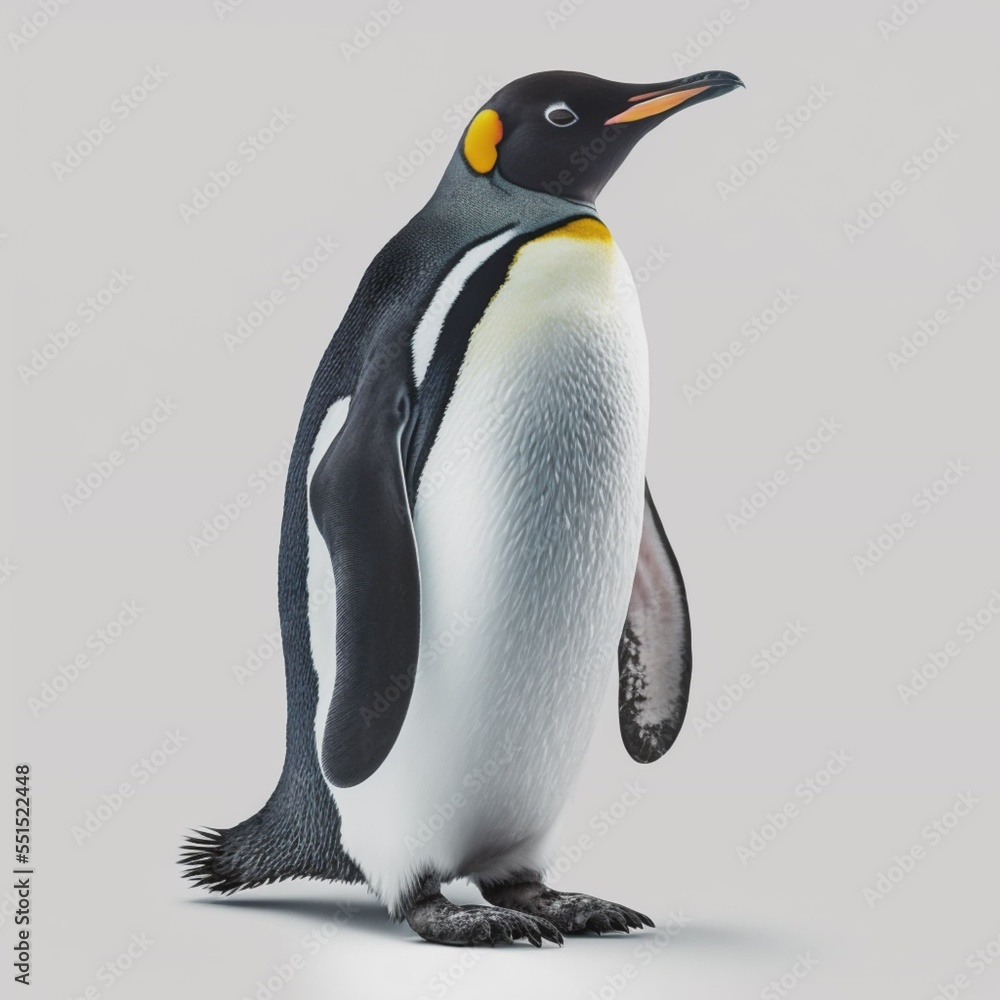 Obraz premium penguin on a white background. rendering