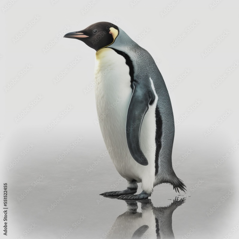 Obraz premium penguin on a white background. rendering