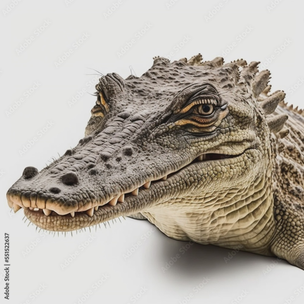 Obraz premium crocodile on a white background. rendering