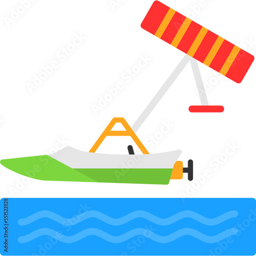 Kiteboarding Icon
