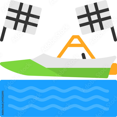 Powerboat Racing Icon