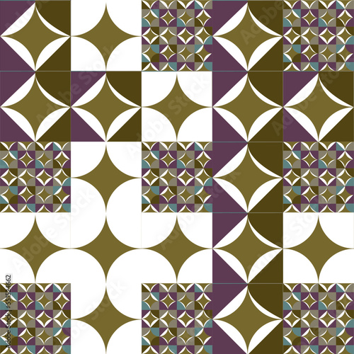 Geometric Seamless Pattern Rhombus Square Modern Design