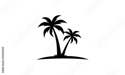 palm tree silhouette vector