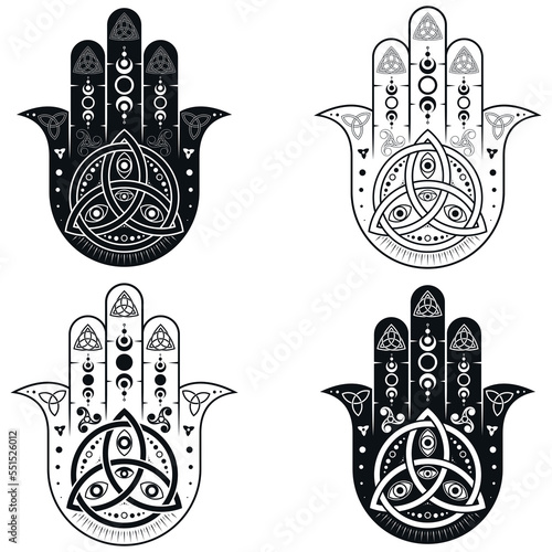 Hamsa protection symbol design