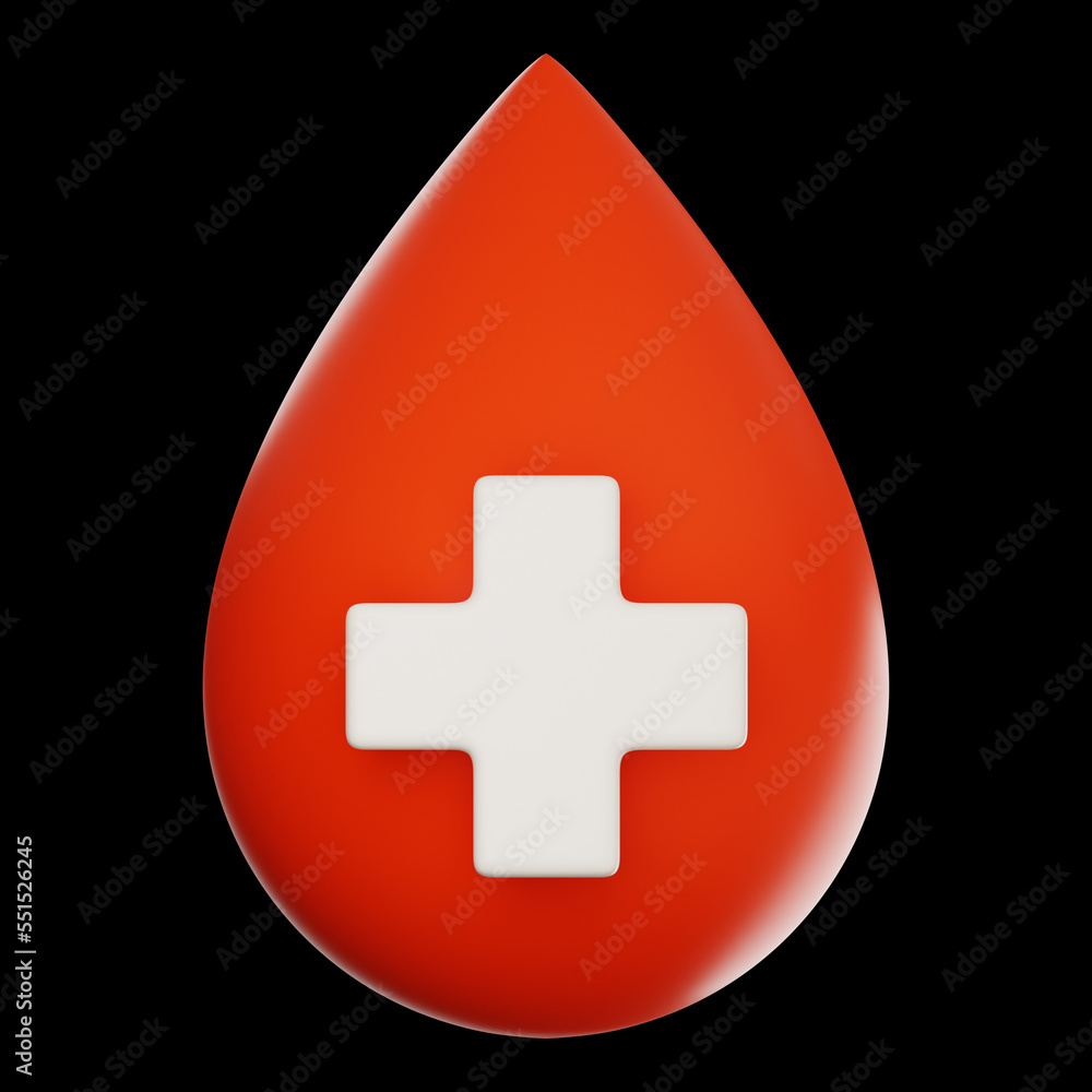 Premium medical blood icon 3d rendering on isolated background Premium medical blood icon 3d rendering on isolated background