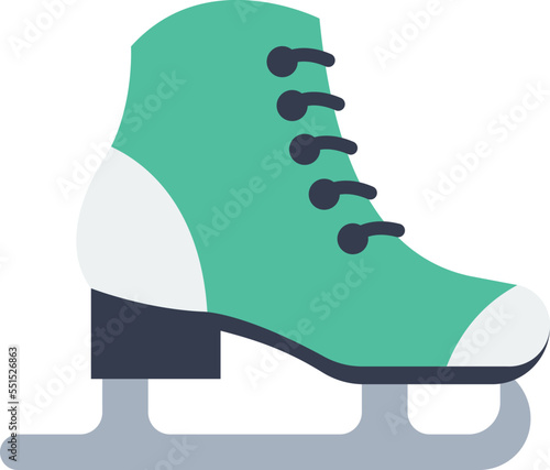 Ice Skating Vector Icon
