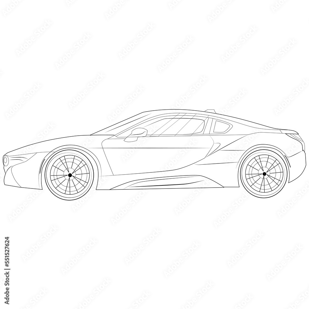 Vector sport car illustration