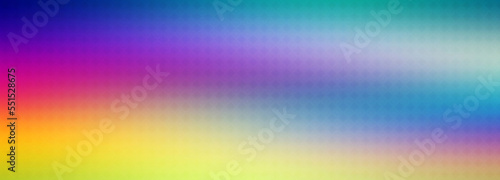 Purple, blue, cyan yellow pink gradient background blank. Horizontal banner or wallpaper tamplate. Copy space, place for text, text area. Bright illustration. Space metaverse web 3 technology texture
