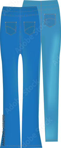 Jeans vector illustration for design