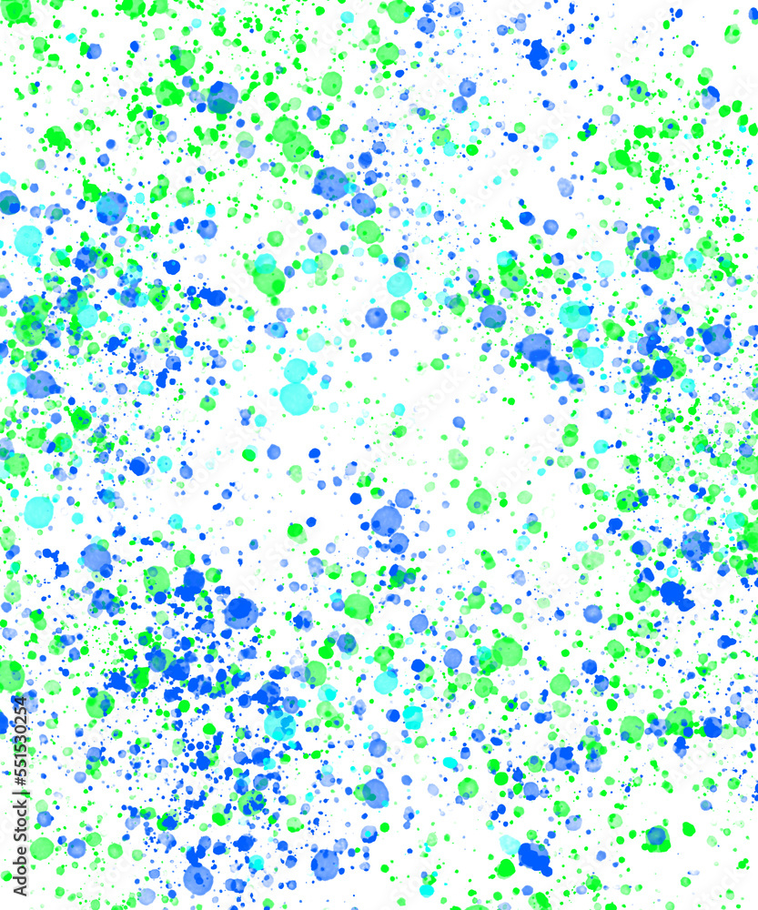 green blue shaded splatter on white background, illustration, vector, artwork abstract