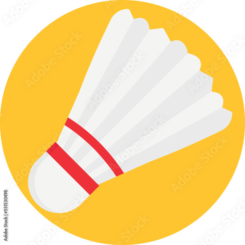 Shuttlecock Vector Icon
