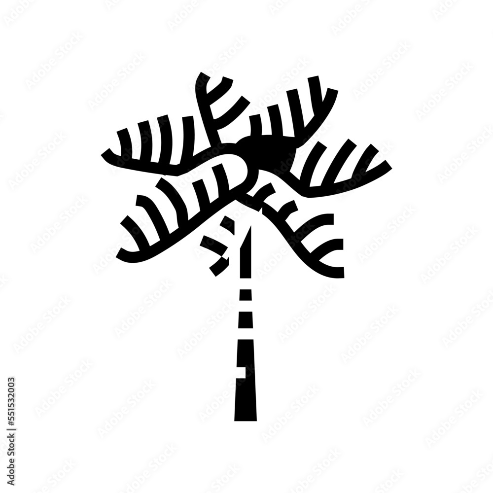 royal palm tree glyph icon vector. royal palm tree sign. isolated symbol illustration royal palm tree glyph icon vector. royal palm tree sign. isolated symbol illustration