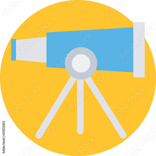 Telescope Vector Icon

